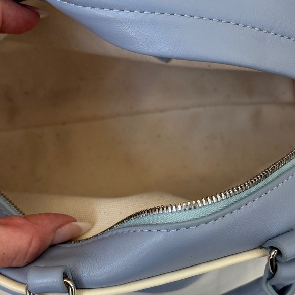 Excellent Condition Reformation Mini Claudia Bag in Light Blue - Picture 3 of 10
